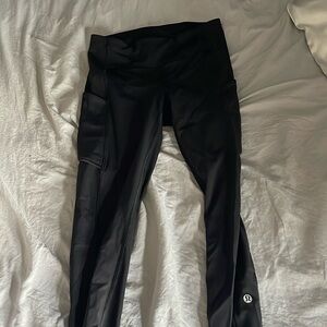 Black Lululemon Fast and Free leggings